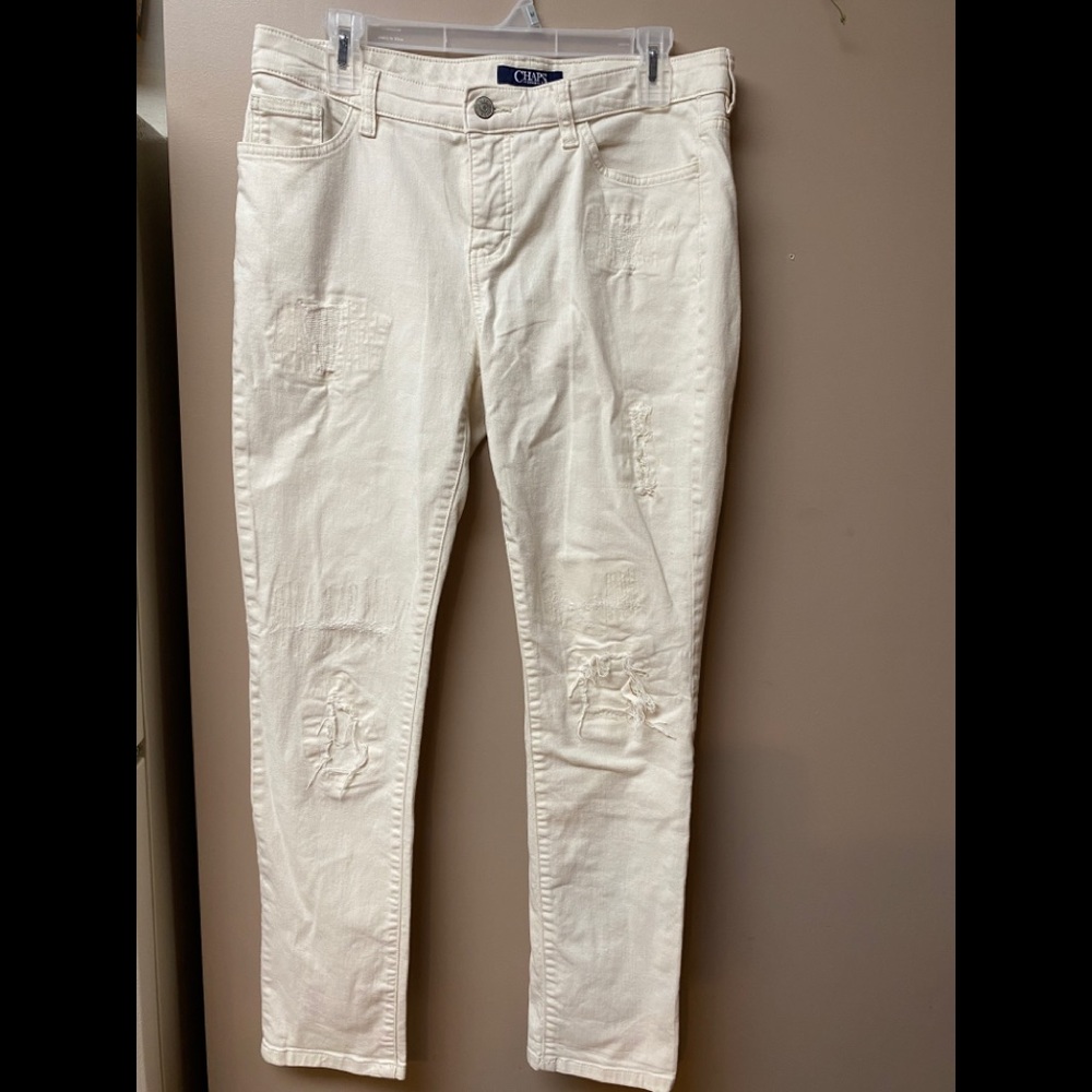 Chaps off white jeans